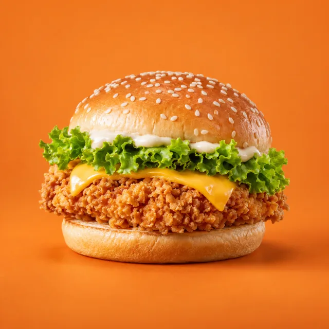 Zinger burger illustration